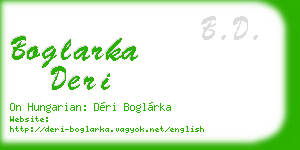 boglarka deri business card