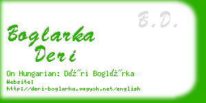 boglarka deri business card